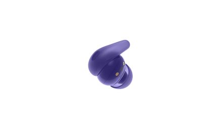 360 rotation of the violet LinkBuds Fit earbuds showing the product from all angles