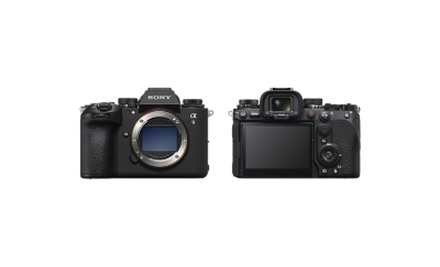 Imágenes de la parte frontal y posterior de la cámara