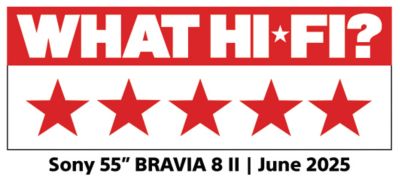 55 BRAVIA 8II What Hifi 標誌