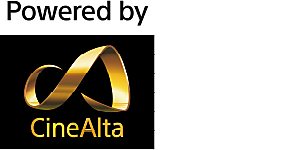 Logotyp för Drivs av CineAlta