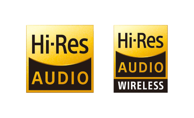 Логотипы Hi-Res Audio и Hi-Res Audio Wireless