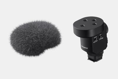 Imagen del producto en la que se muestra el micrófono con paravientos