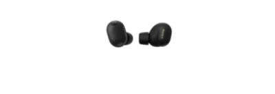 A pair of black Sony WF-1000XM6 Truly Wireless earbuds 