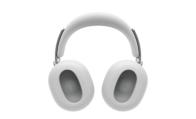 1000X THE COLLEXION over‑ear headphones in platinum, shown from the back with left and right ear cups visible.