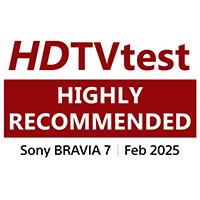 BRAVIA 7 榮獲 HDTVTest 2024 年度大獎的標誌