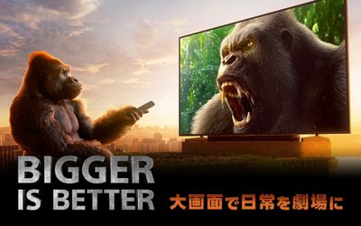 BIGGER IS　BETTER 大画面で日常を劇場に