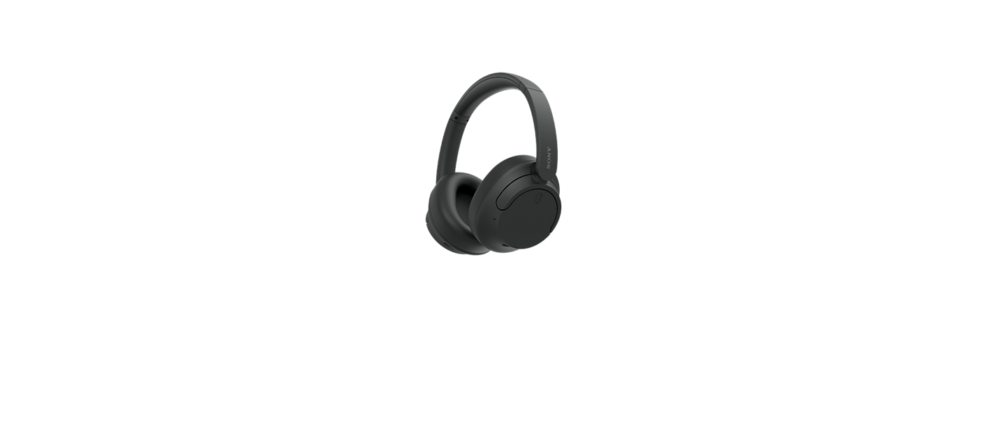 Snímek černých sluchátek Sony WH-CH720N