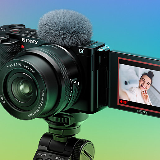 Vlog-Kamera mit Wechselobjektiv