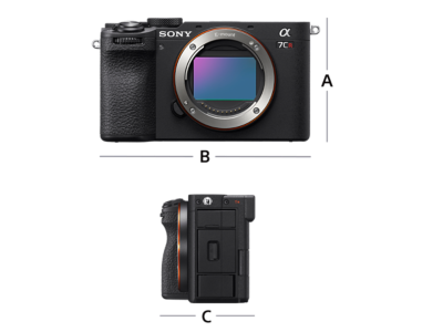 카메라 본체의 전면 및 측면을 보여주는 제품 이미지