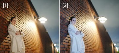 Auto white balance with color filters