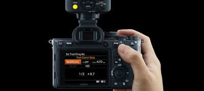 User Interface controlling a flash from a compatible camera