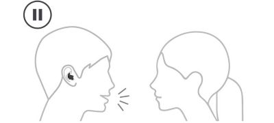 Talk and hear only ambient sound
