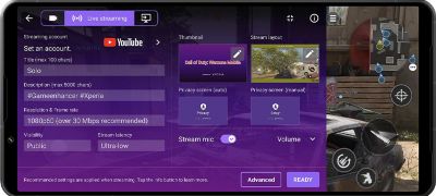 Customise your streaming settings