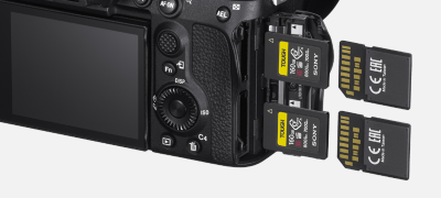 Two CFexpress Type A-compatible media slots