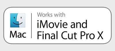 Works with iMovie and Final Cut Pro X