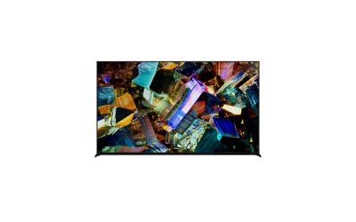 Posuvný prehliadač 360 pre Z9K Series, zobrazuje sa 360° pohľad na televízor a na obrazovke snímka farebných kryštálov