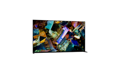 Posuvný prehliadač 360 pre Z9K Series, zobrazuje sa 360° pohľad na televízor a na obrazovke snímka farebných kryštálov