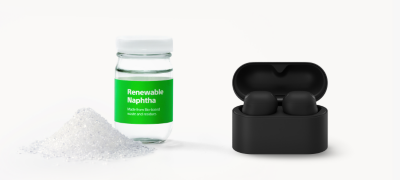 Made with recycled plastic