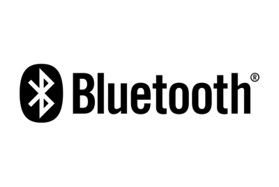 Image of a black and white Bluetooth logo