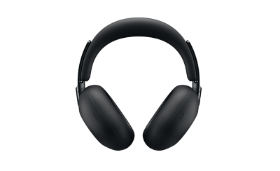 A pair of black 1000X THE COLLEXION headphones shown straight on 