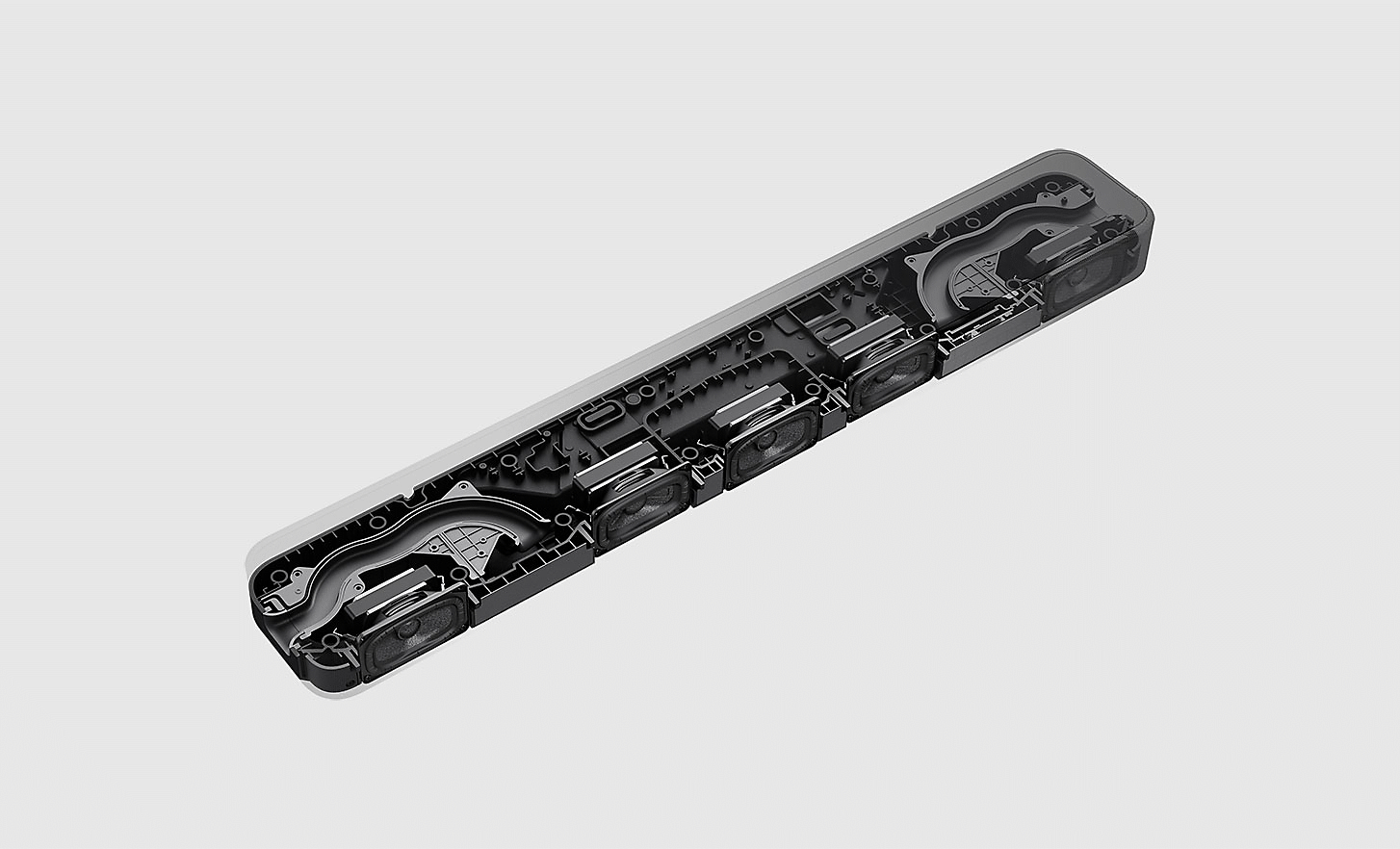 Image of the internal components of the HT-S2000 soundbar