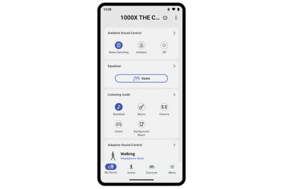 手機畫面顯示 Sound Connect 應用程式的控制目錄