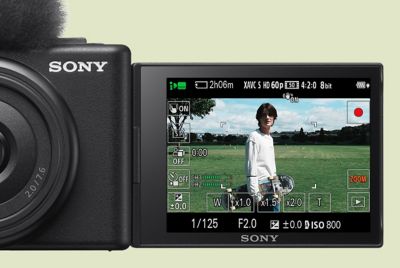 Image of LCD screen while using step zoom