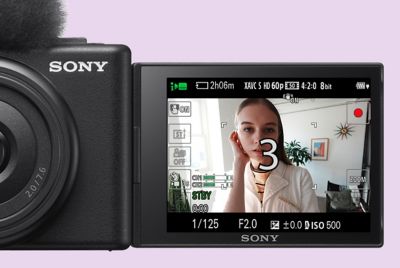 Image of LCD screen while using self-timer
