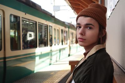 Portrait photo in the station