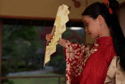 Traditional Japanese dancer