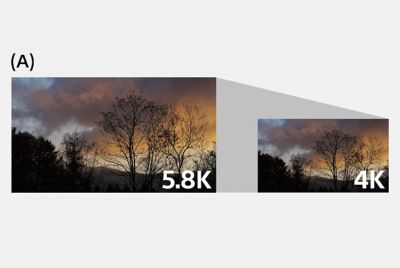 Dos imágenes de un paisaje con una flecha más larga y otra más corta que indican los diferentes tiempos de producción