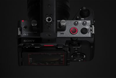 Slika REC lampica na kameri FX3