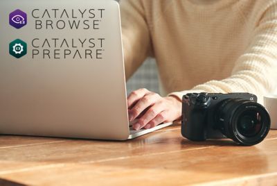 Изображение процесса редактирования материала на ПК с помощью Catalyst