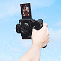 Imagen de una persona grabando un video vertical