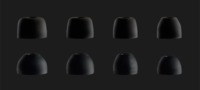 Snug in-ear fit with eartip choices
