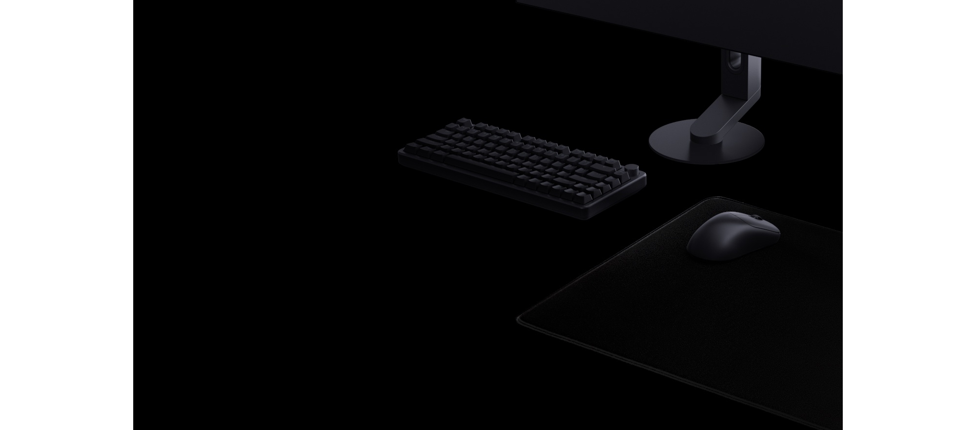 Sony INZONE KBD-H75 compact gaming keyboard and mouse desk setup