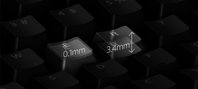 Adjustable actuation point. Speed advantage.