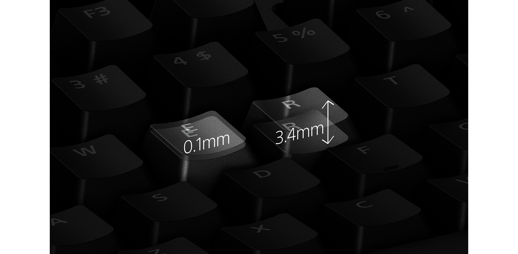 Sony INZONE KBD-H75 adjustable key actuation from 0.1mm to 3.4mm