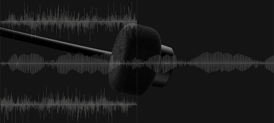 AI-optimised mic cuts background noise