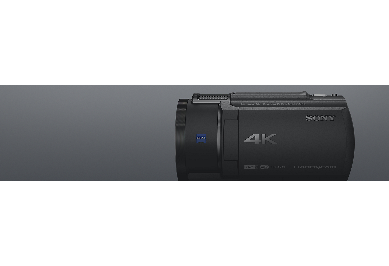  Side view of Sony 4K Handycam camcorder
