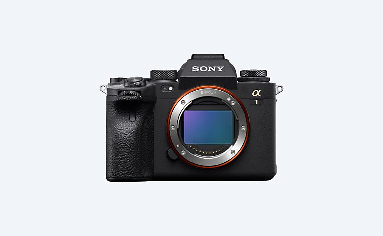Sony Alpha 1-kamera set forfra