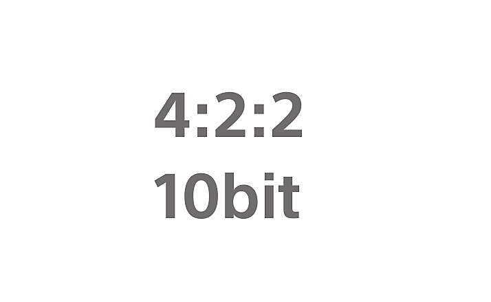 Grå ikon för 4:2:2 10 bitar