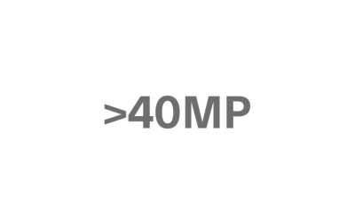 회색으로 쓰여진 글씨 ">40MP"