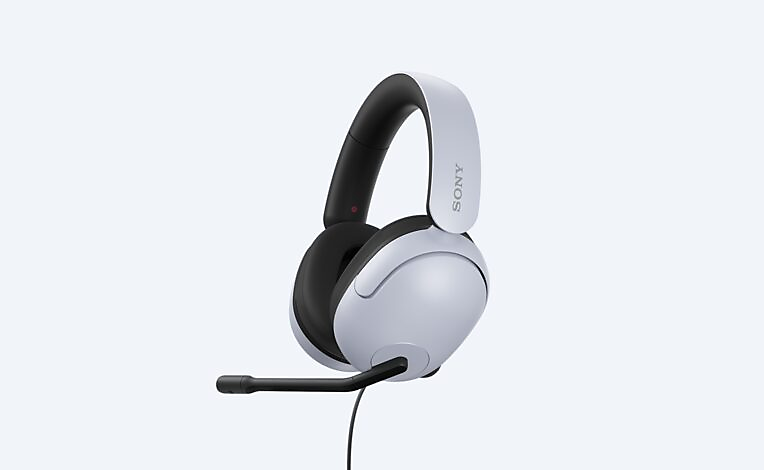 Crno-bele Sony slušalice sa mikrofonom