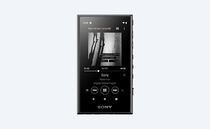 Walkman player on light grey background
