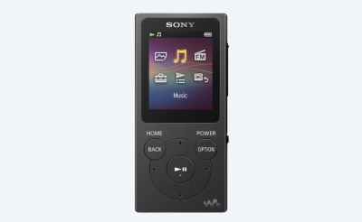 נגן Walkman על רקע אפור בהיר