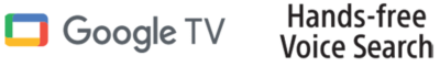 Logo of Google TV and Hands-free Voice Search