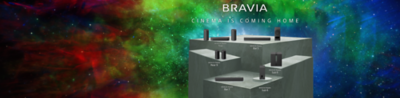 New 2026 BRAVIA Theatres, with colorful RGB.