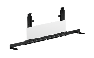 Schrägansicht der Soundbar-Wandhalterung von hinten