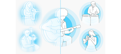 Clear voice and precise sound image